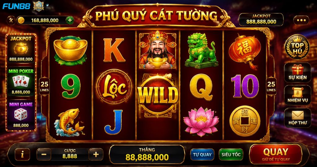 Slot game Fun88 - Trò chơi hấp dẫn tại nhà cái uy tín